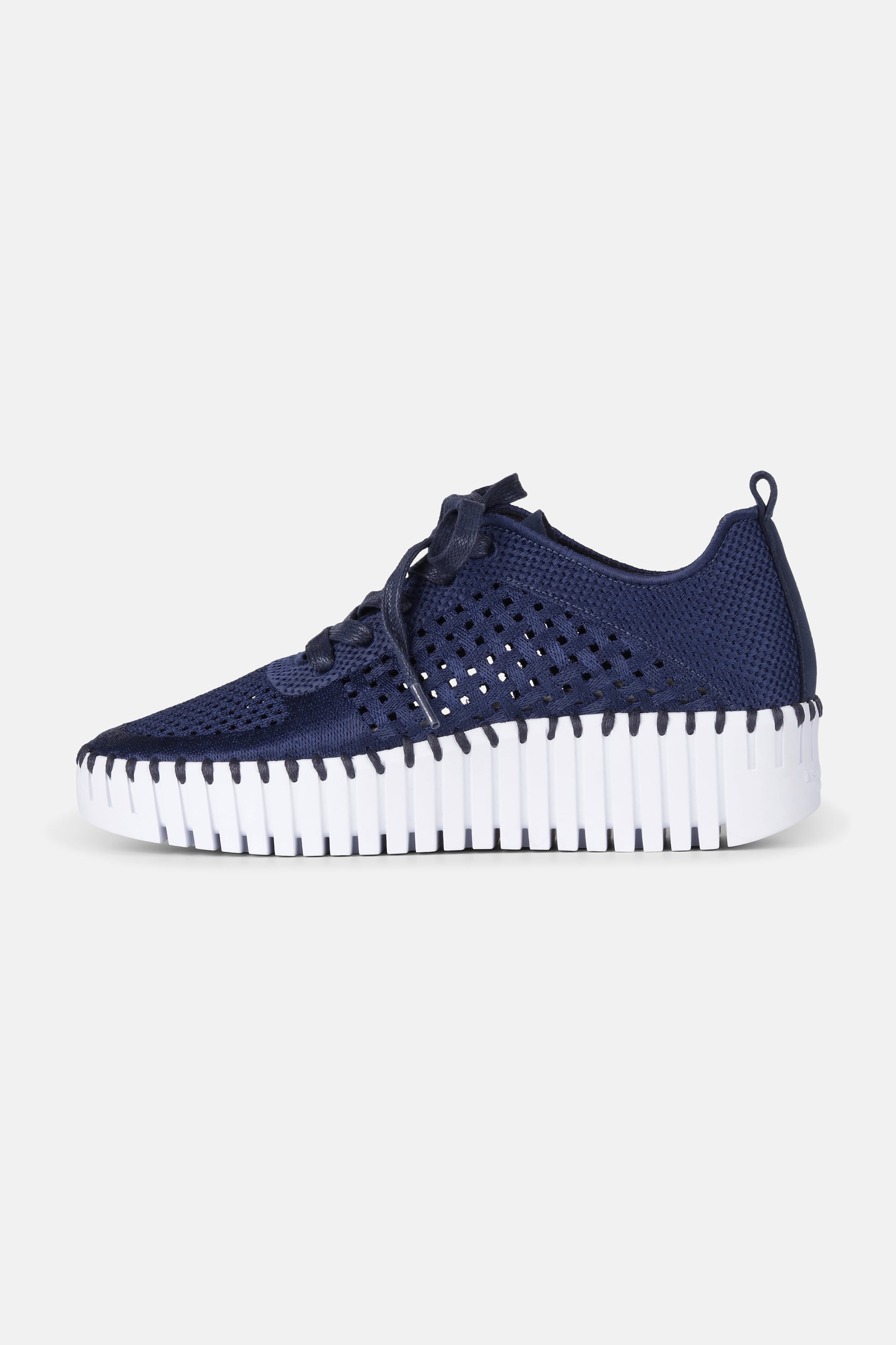 Tulip Sko Med Lisser - Dark Indigo White